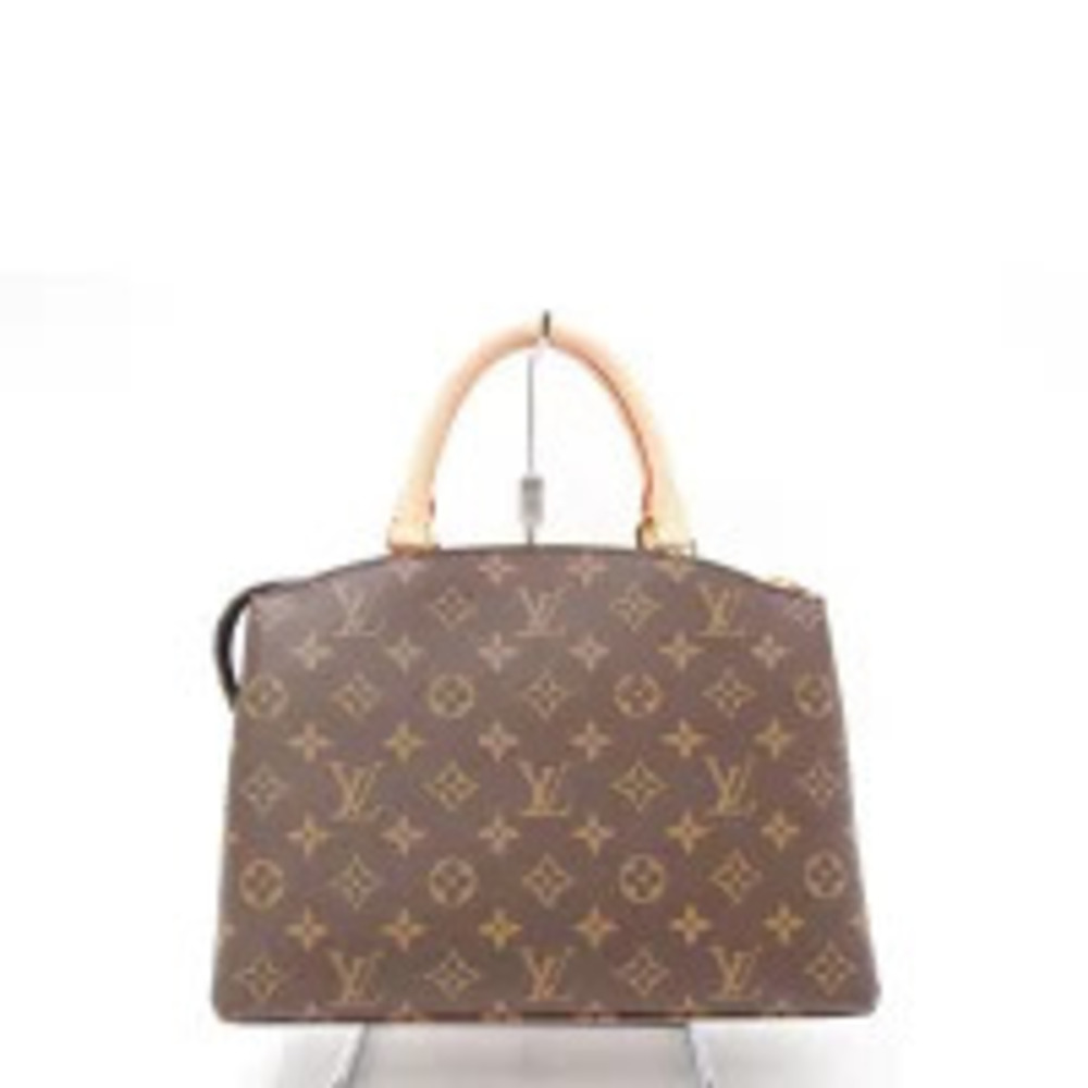 Louis Vuitton Handbag Palais Monogram Brown Canvas Leather